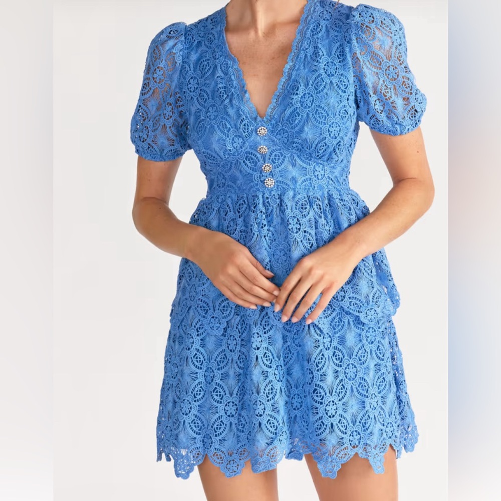 NYCo Blue Lacy Dress. Brand New with Tags.